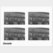 廃棄製造建物 長方形シール (シート)