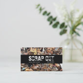 廃棄金属ヤードの撤去リサイクル廃棄物 名刺 (スタンド正面)