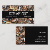 廃棄金属ヤード撤去リサイクルジャンクビジネスC 名刺 (正面/裏面)