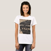 「廃業」Tシャツ – チェーンを壊す Tシャツ (正面フル)