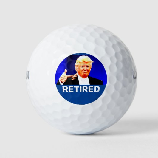 廃止された引退トランプゴルフボール ゴルフボール (正面)