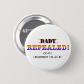 廃止されるDADT! 缶バッジ (正面&裏面)