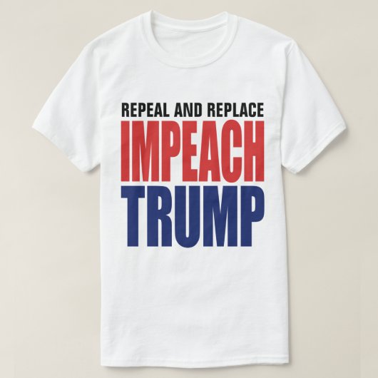 廃止と置き換えInfachトランプ – アンチトランプ Tシャツ (デザイン正面)