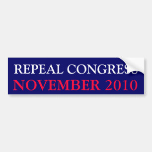 廃止議会、2010年11月 バンパーステッカー