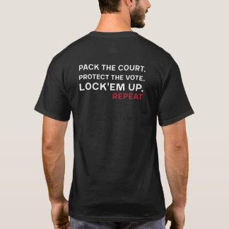 廃止。弾劾。起訴。繰り返す Tシャツ