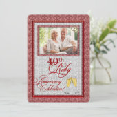 廃止:40周年記念ダマスク 招待状 (スタンド正面)