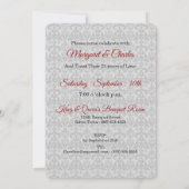 廃止:40周年記念ダマスク 招待状 (裏面)