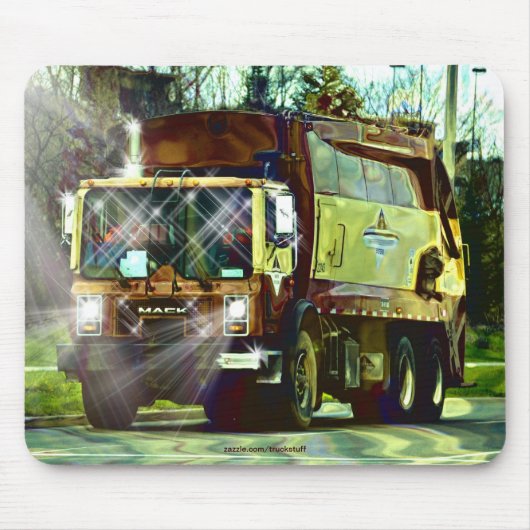 廃物の屑のダンプトラックの運転者のマウスパッド マウスパッド (正面)