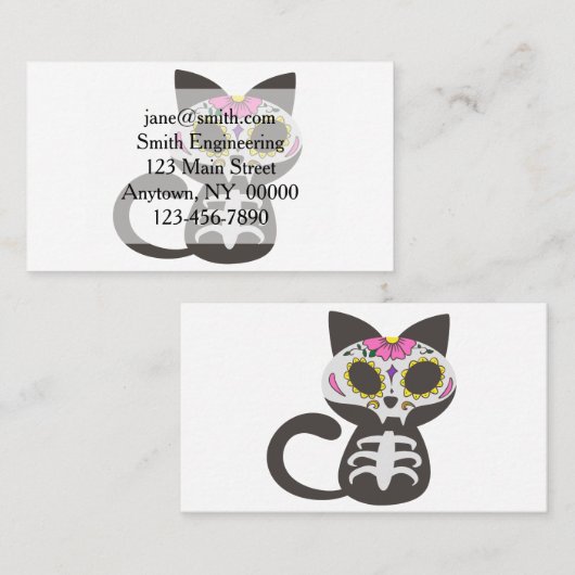 廃猫の日-背景色を選択 名刺 (正面/裏面)