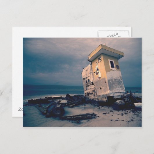 廃置海浜構造葉書 ポストカード (正面/裏面)