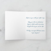 「廃虚の光線」クリスマスカード カード (内部)