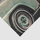 廃車された古い車の写真 薄葉紙 (詳細)