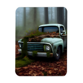 廃車のデジタルアート マグネット