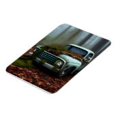 廃車のデジタルアート マグネット (左側)