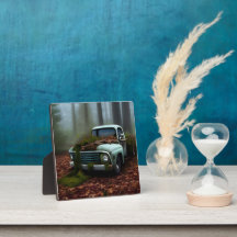 廃車の卓上アートプラーク