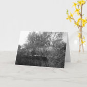 「廃車の鉄道車両」井戸のカード#3 カード (黄色い花)