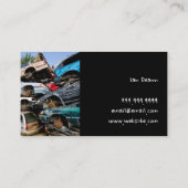 廃車場自動破壊除去リサイクル金属バウ 名刺 (裏面)