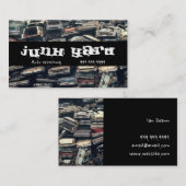 廃車場自動破壊除去リサイクル金属 名刺 (正面/裏面)