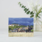 廃車機関車 ポストカード (スタンド正面)