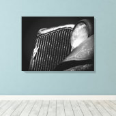 廃車 キャンバスプリント (インサイチュ (ウッドフロア))