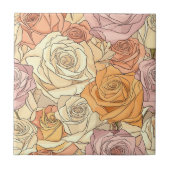 廊下クラシック用のバラモザイク模様セラミックタイル タイル (正面)