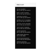 廊下フロア清掃サービス料金表 ラックカード (裏面)