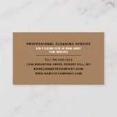 廊下フロア清掃サービス 名刺 (裏面)