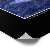 廬山と満月 ポスター (角)