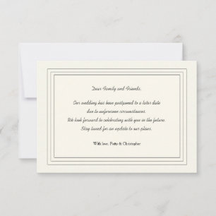 延クラシック期アナウンスカード 案内状