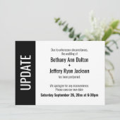 延期さはっきりしたれた発結婚表の更新 招待状 (スタンド正面)