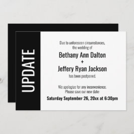 延期さはっきりしたれた発結婚表の更新 招待状