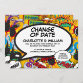 延期されたおもしろいの入力のモダン変更 セーブザデート (正面/裏面)