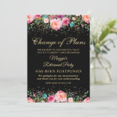 延期されたアナウンスフローラの退職パーティー 招待状 (スタンド正面)