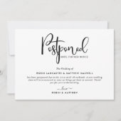 延期されたイベントのお知らせ、カモダンード 招待状 (正面)