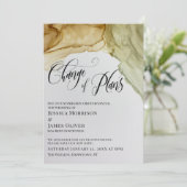 延期されたインクアートのカードの計画の変更 招待状 (スタンド正面)