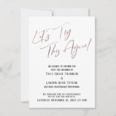 延期されたカードをもう一度結婚お試し 招待状 (正面)