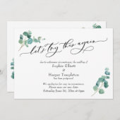 延期されたカードをもう一度結婚お試し 招待状 (正面/裏面)