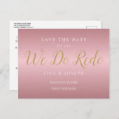 延期されたバラ金ゴールドをやり直す日付の変更 ポストカード (正面/裏面)