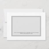 延期されたモダンイベント申し訳なくスケジュール変更イベント 招待状 (裏面)