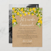 延期されたレモンの写真素朴の変更 ポストカード (正面/裏面)