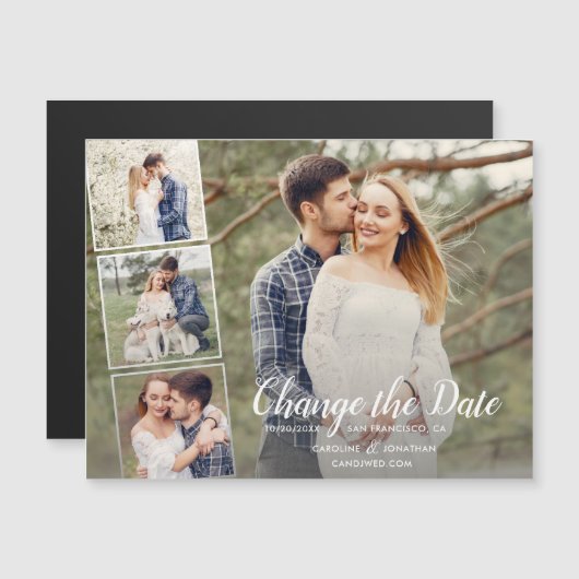 延期された写真のコラ結婚ージを変更する (正面/裏面)