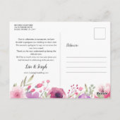 延期された取り消し日のイベントフローラ ポストカード (裏面)