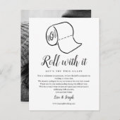 延期された取り消し済み写真の日付の変更 案内ポストカード (正面/裏面)