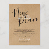 延期された取り消し済み写真の素朴変更 ポストカード (正面)