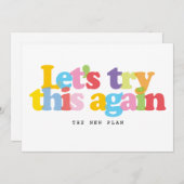 延期された取消日の変更イベント セーブザデート (正面/裏面)