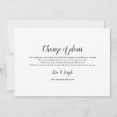 延期された取消日の変更イベント セーブザデート (裏面)