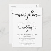 延期された新結婚計画の発表 ポストカード (正面/裏面)
