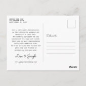 延期された日付のイベントの写真のカラフル変更 ポストカード (裏面)