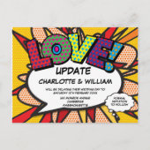 延期された日付変更漫画ブックLOVE 案内ポストカード (正面)