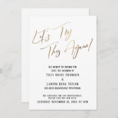 延期された発表をもう一度結婚やってみよう 招待状 (正面/裏面)